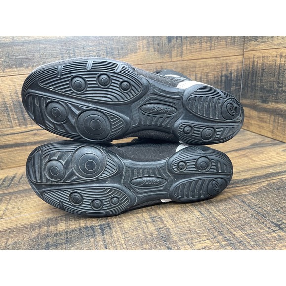 ASICS Mens Wrestling Shoes Black White High Top Size 9 Lightweight Grip - Picture 9 of 10